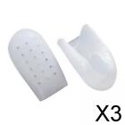 3x2x Height Increase Gel Sleeves Clear for Running Long Time Standing Sneakers
