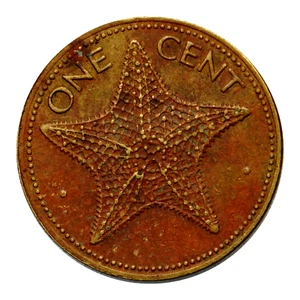 1974fm Bahamas 1 Cent Coin, km59, Mintage 71,004 - Rare Coin 🇧🇸 - Picture 1 of 2