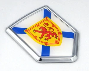 Nova Scotia Canada Province Shield shape Flag Car Chrome Emblem Decal Sticker - Foto 1 di 3