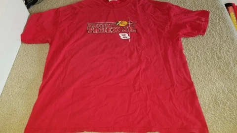 NASCAR  Martin Truex Jr. #8 2005 Chance 2  Busch series XL Red T-Shirt Cover