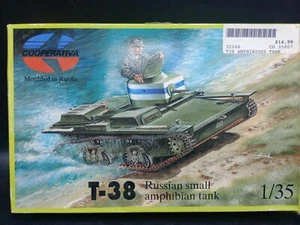 Cooperativa Maßstab 1:35 T-38 russischer kleiner Amphibienpanzer Modellbausatz - Bild 1 von 4