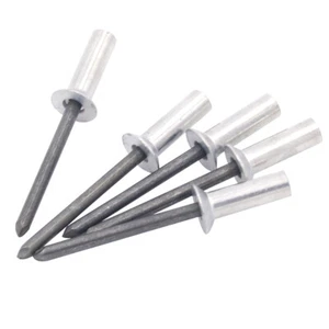 100 remaches ciegos avellanados de extremo cerrado de aluminio 3/16" M4,8 diámetro ISO 15973 - Imagen 1 de 6