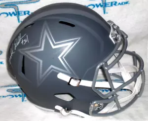 CASCO HERSCHEL WALKER FIRMATO DALLAS COWBOYS ARDESIA ALTERNATIVO F/taglia - J.S.A. Cert - Foto 1 di 5