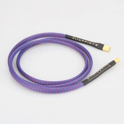 5N OFC Copper Braided USB A-B Audio Cable Data DAC USB Type A to Type B Cable - Image 1 of 4
