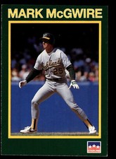 1990 Starline Long John Silver Baseball #27 Mark McGwire Oakland Athletics