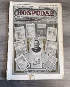 1913 Hospodar Bohemian Czech Farming Newspapers Magazines Omaha Nebraska - Picture 1 of 8