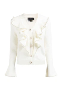  CÁRDIGAN SEÑORA B-WARE FAINA T. XS/S color lana blanco - Imagen 1 de 11