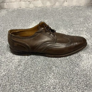 $738 RANCOURT & Co 13 D Brown Shell Cordovan Long Wing Tip Gunboats - Picture 1 of 11