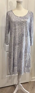 Abito donna PURE JILL in maglia stampata tasche med manica lunga comodo cottagecore - Foto 1 di 17