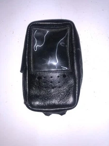 ICOM Vertex Standard Black Leather Case for VX426 UHF CB - Picture 1 of 2