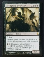 Stronghold Overseer x1 Time Spiral MTG Magic the Gathering Rare Black Card 1x