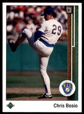 UPPER DECK CHRIS BOSIO MILWAUKEE BREWERS #292