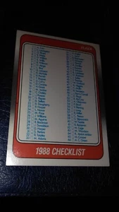 1988-89 Fleer Check List #132 - Picture 1 of 1