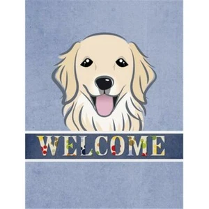 Carolines Treasures BB1391GF Golden Retriever Welcome Flag Garden Size - Picture 1 of 1
