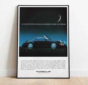 Poster Porsche 911 964 Vintage Ad - A3 29,7 x 42 cm - Bild 1 von 1