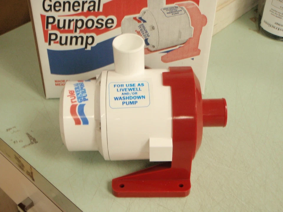 REGLA DE USO GENERAL DE LAVADO DE BOMBA 3800 GPH 29 17A 12V REGLA TAMBIÉN CEBO LIVEWELLS Foto 1 de 1