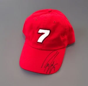 Robby Gordon 7 Signed Autographed Hat Cap Red White Strapback Motorsports Racing - Picture 1 of 13