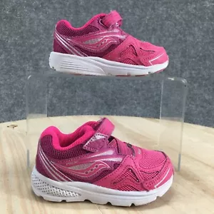 Saucony Shoes Kids 4.5 W Girls Baby Ride Hook And Loop Low Sneakers Pink Mesh - Picture 1 of 16