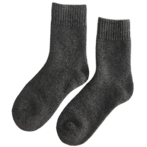 5Pairs Men Merino Wool Cushioned Fleece Thermal Thick Warm Crew Socks Heavy 7-11 - Picture 1 of 16