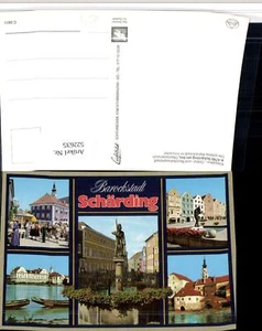 522635,Schärding am Inn Stadtplatz Rathaus Brunnen Mehrbildkarte - Bild 1 von 1