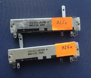 2X SP3-23a non-wire Linear Slide Variable Potentiometer 1MΩ 0.25W (925, 926KΩ) - Picture 1 of 4