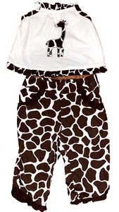 Gymboree Baby Girls Safari Fashion Swing Top Giraffe Print Pants 6-12 18-24 mos - Picture 1 of 8