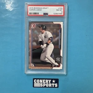 2015 Bowman Draft Aaron Judge ROOKIE Card #150 PSA 8 New York Yankees MVP - Foto 1 di 1