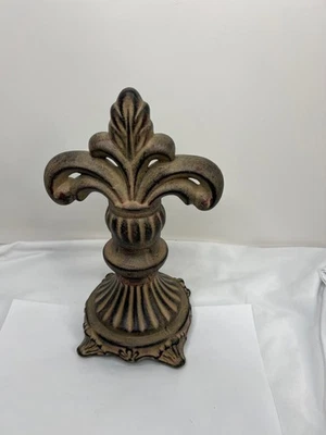 "Decoración de mesa de cerámica estilo antiguo flor de lis - símbolo francés de 10,5"" de alto" Foto 1 de 4