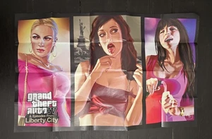 Grand Theft Auto IV Episodes From Liberty City Poster/ Street Map GREAT COND - Picture 1 of 3
