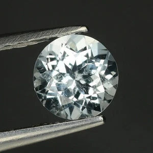 0,68 quilates Encantador Perfecto Redondo 5,3 mm 100% Natural Azul Brasil Aguamarina!!! - Imagen 1 de 5