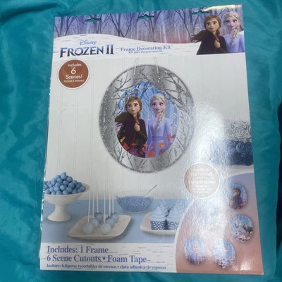 Frozen Birthday Party Decoration Frame and Cutout Photo Decorating Kit Box 3 - Image 1 of 4