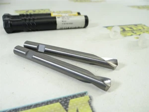 2 NEW GUHRING SOLID CARBIDE SPOTTING DRILLS 8MM X 142° - Picture 1 of 7