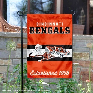 Cincinnati Bengals Throwback Retro Vintage Official Garden Yard Banner Flag - Picture 1 of 3