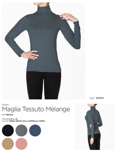Maglia donna dolcevita in caldo tessuto manopesca Gladys MD1544 - Picture 1 of 2