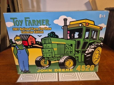 2001 National Toy Farmer Show ERTL John Deere 4520 Tractor Diecast 1:16 - Image 1 of 4