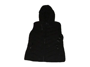 Ralph Lauren LRL Stretch Women’s Hooded Puffer Insulated Vest Black Sz XL - Picture 1 of 4