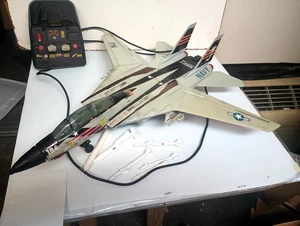 GI Joe 3 3/4 1990 New Bright F-14 Tomcat Remote Control Kitty Hawk  WORKS tested - Picture 1 of 24