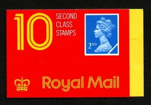 GB Booklet 10 x 2. HC1 1989 Horizontal Imper, schwarzer Barcode. KOSTENLOSER UK-VERSAND - Bild 1 von 3