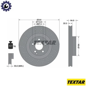 2x BRAKE DISC 92224605 FOR MERCEDES-BENZ C-CLASS SLK SLC E-CLASS/T-Model 1.8L - Picture 1 of 9