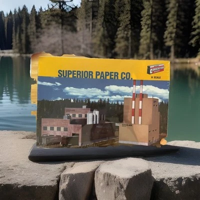New Walthers Cornerstone N Scale Superior Paper Company Kit (Vintage). - Image 1 of 2