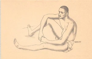 Guiné-Bissau - Chadi - Bijago dancer- Drawing by Eduardo Malta - Publ. Pavilion - Picture 1 of 2