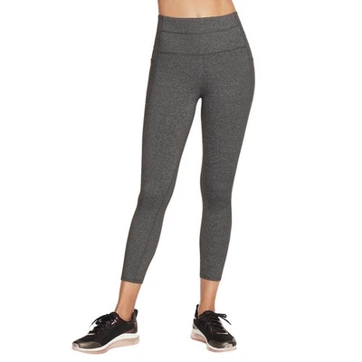 Skechers Femmes Leggings Taille Haute 7/8 En Charbon Gris - S - Photo 1/2
