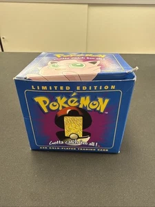 1999 Burger King Pokemon JIGGLY PUFF 23K Gold Card PokeBall Blue* NEW SEALED - Bild 1 von 5