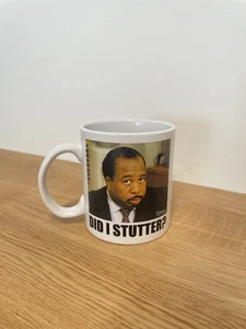 NBC The Office Stanley "¿Tartamudeé?" Taza de café blanca grande de 20 oz - Imagen 1 de 4
