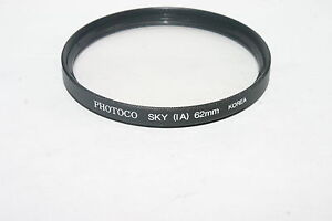 Photoco SKy (1A) 62mm Lens Filter Made in Korea 6304046 Mint