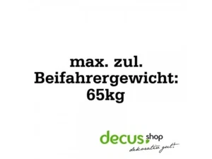 MAXIMALES BEIFAHRERGEWICHT L 2152 13x4 cm // Sticker JDM Aufkleber Frontscheibe - Picture 1 of 2