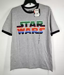 Star Wars Hombre Camiseta Timbre Talla Mediana Gris ¡Nueva! - Imagen 1 de 5