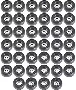 40 Gummifüße 25x11 stahlverstärkt Adam Hall 4900 Gummifuß Gerätefüße Gehäusefüße - Bild 1 von 3