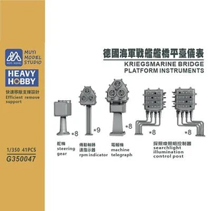 HEAVY HOBBY 1/350 KRIEGSMARINE BRIDGE PIATTAFORMA STRUMENTI kit stampa 3D - Foto 1 di 10