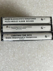 EDDIE BLAZONCZYK'S VERSATONES 3 CASSETTE Tapes BELAIRE Polka Christmas Med - Bild 1 von 13